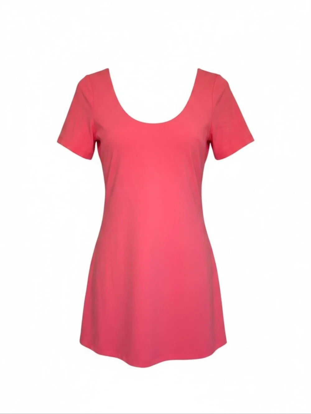 Lululemon Align Short Sleeve Dress Sonic Pink Built In Shorts Size 8 NWT - Picture 1 of 9